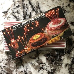 48 Vintage Faroy Festive Birthday Lights Candles 8” Pink - New in Package